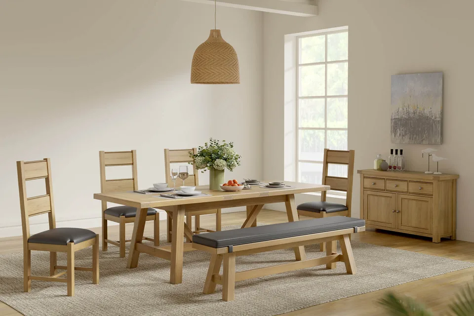Delaney Dining Bench PU Cushion - Grey