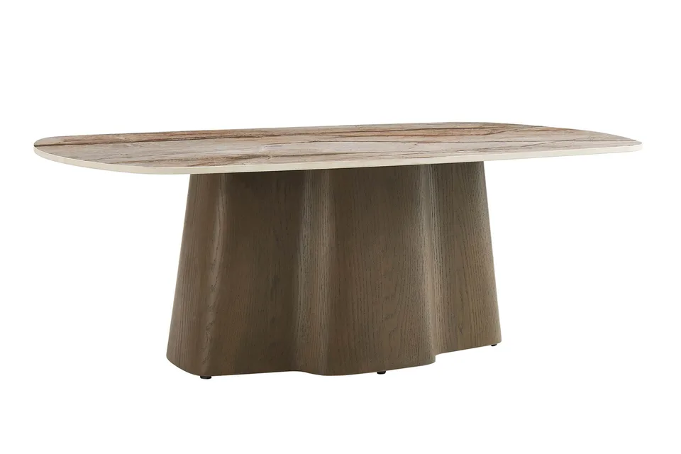 Cortara Coffee Table - Smoked Oak