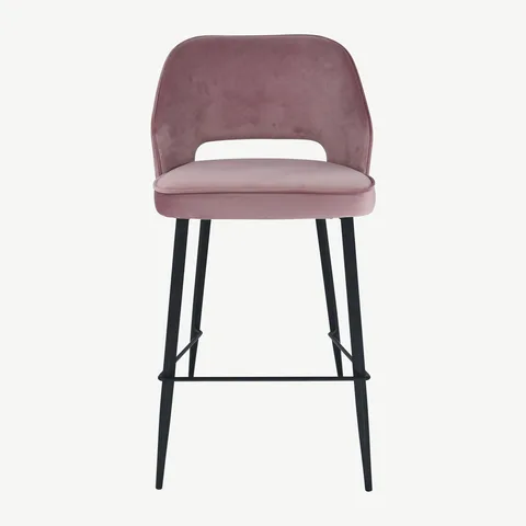 Balmoral Home Sutton Bar Stool - Pink Velvet