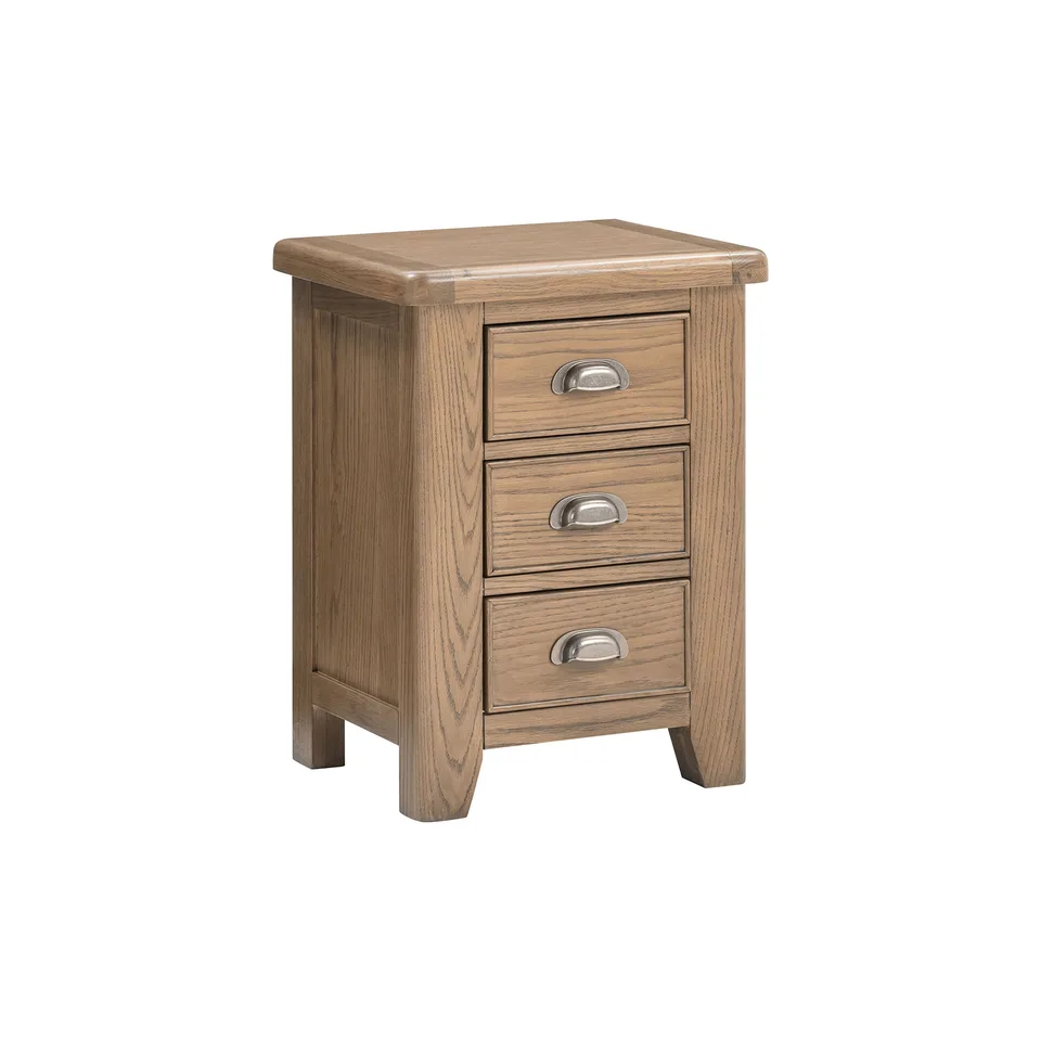 Balmoral Home Chatsworth Large Bedside - Rustic Oak