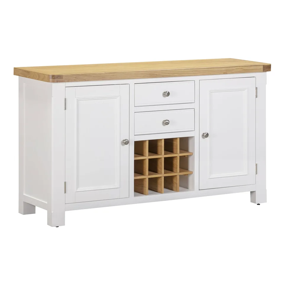 Balmoral Home Mayfair Sideboard with Winerack - Oak / White