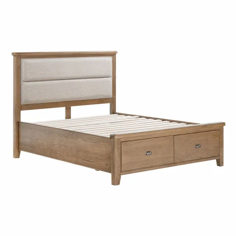 Balmoral Home Chatsworth Bed - Drawer Bed / Double (4ft6) / Rustic Oak