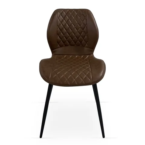Balmoral Home Lily Dining Chairs — Set of 4 - Brown PU