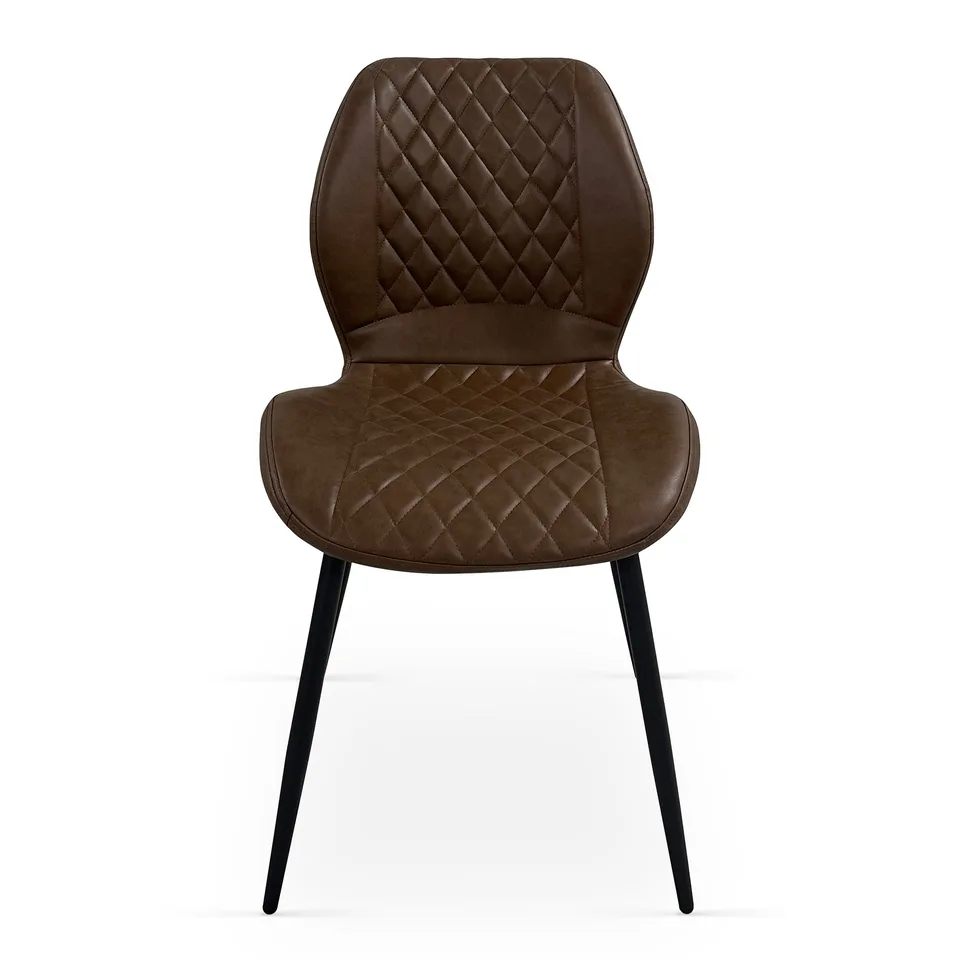 Balmoral Home Lily Dining Chairs — Set of 4 - Brown PU