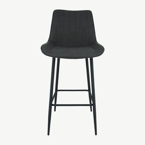 Balmoral Home Anglia Bar Stool - Charcoal PU
