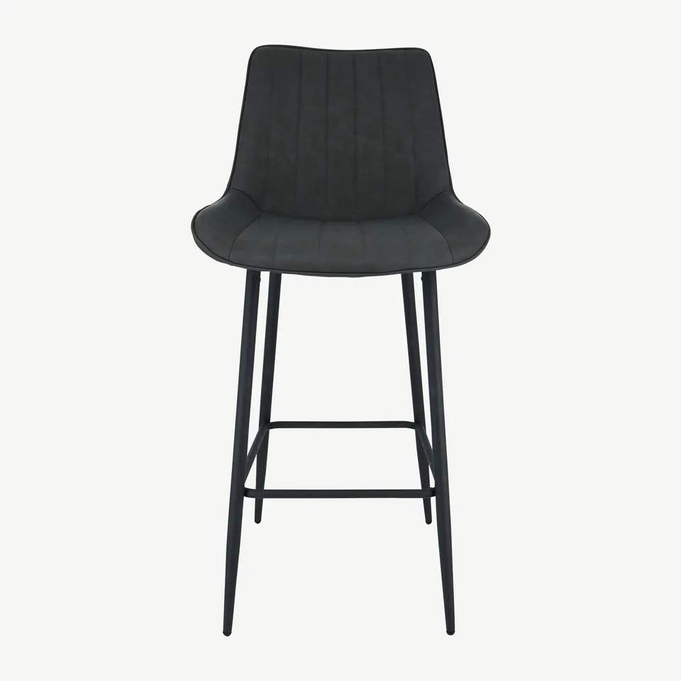 Balmoral Home Anglia Bar Stool - Charcoal PU
