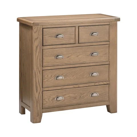 Balmoral Home Chatsworth Chest of Drawers - 2 Over 3 Drawers / Rustic Oak