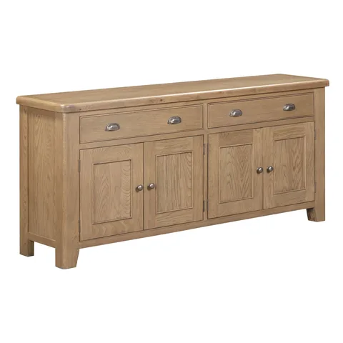 Balmoral Home Chatsworth 4 Door Sideboard - Rustic Oak