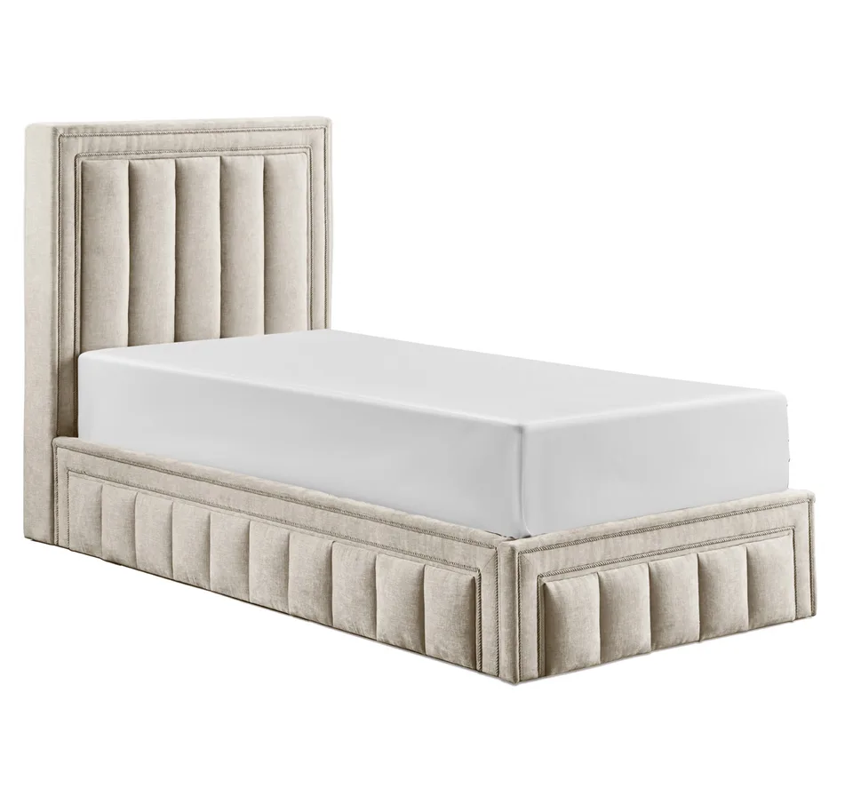 Honey B Amelia Bed - Double (4ft6) / Beige