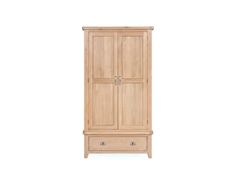 Honey B Newbury Wardrobe - Light Oak / 2 Doors / 1 Drawer