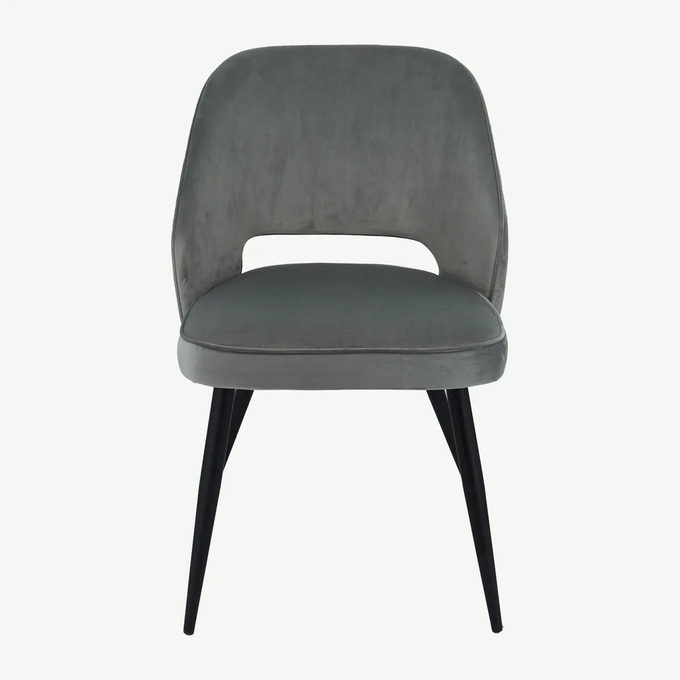 Balmoral Home Sutton Dining Chair - Grey Velvet