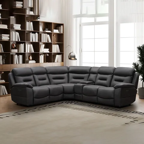 Balmoral Home Spencer Reclining Seating - Corner Group / Charcoal Fabric