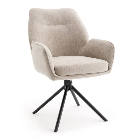 Balmoral Home Treviso Swivel Dining Chair - Beige Fabric
