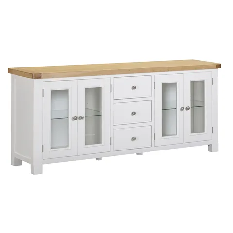Balmoral Home Mayfair 4 Door Sideboard - Oak / White