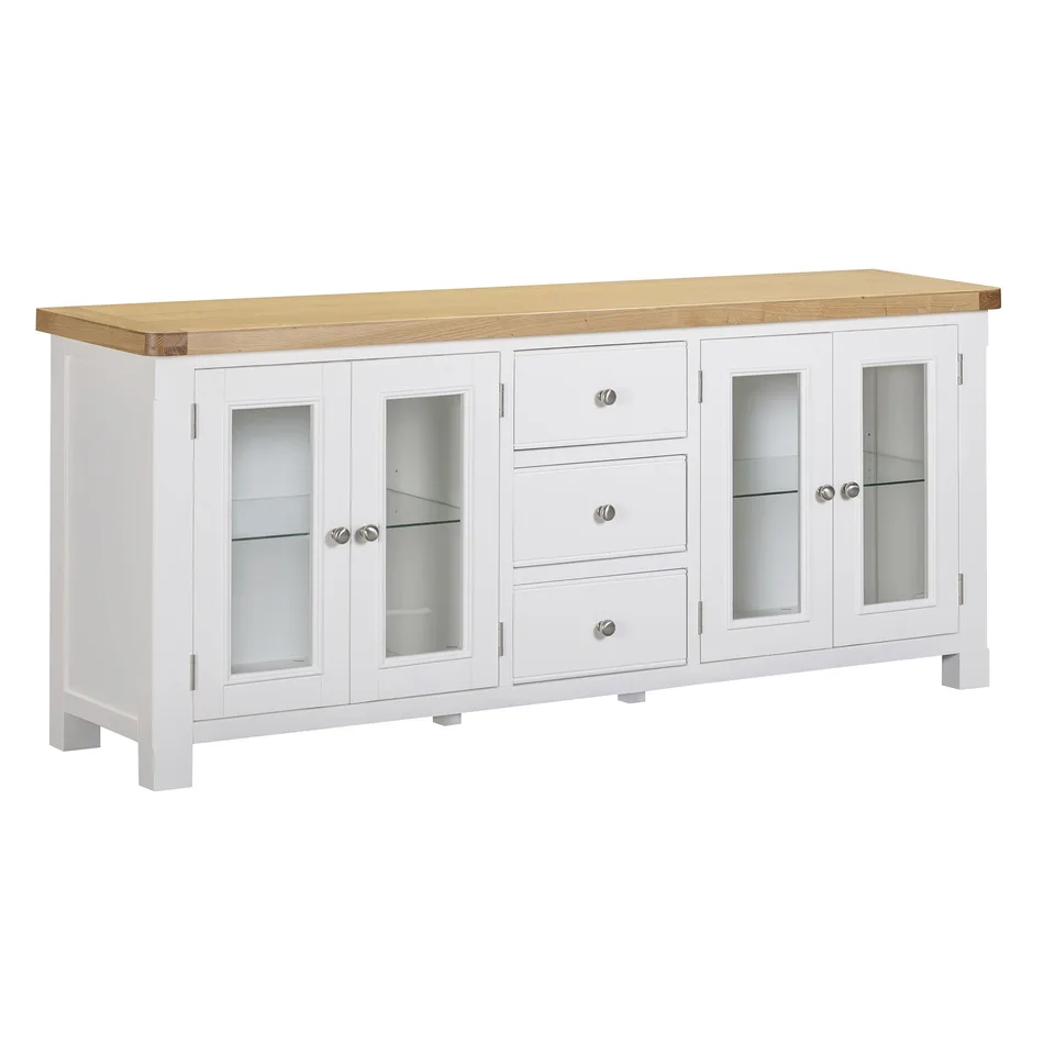 Balmoral Home Mayfair 4 Door Sideboard - Oak / White