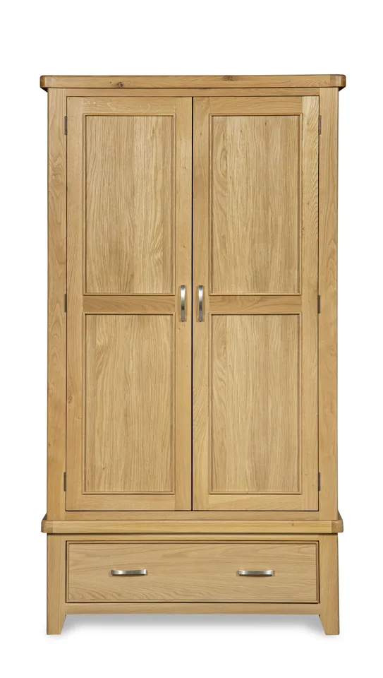 Honey B Sligo Wardrobe - Light Oak / 2 Doors / 1 Drawer