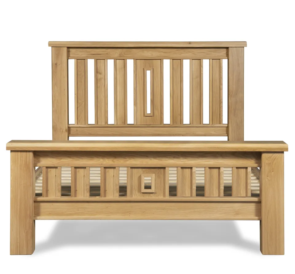 Honey B Sligo Bed - Double (4ft6) / Light Oak
