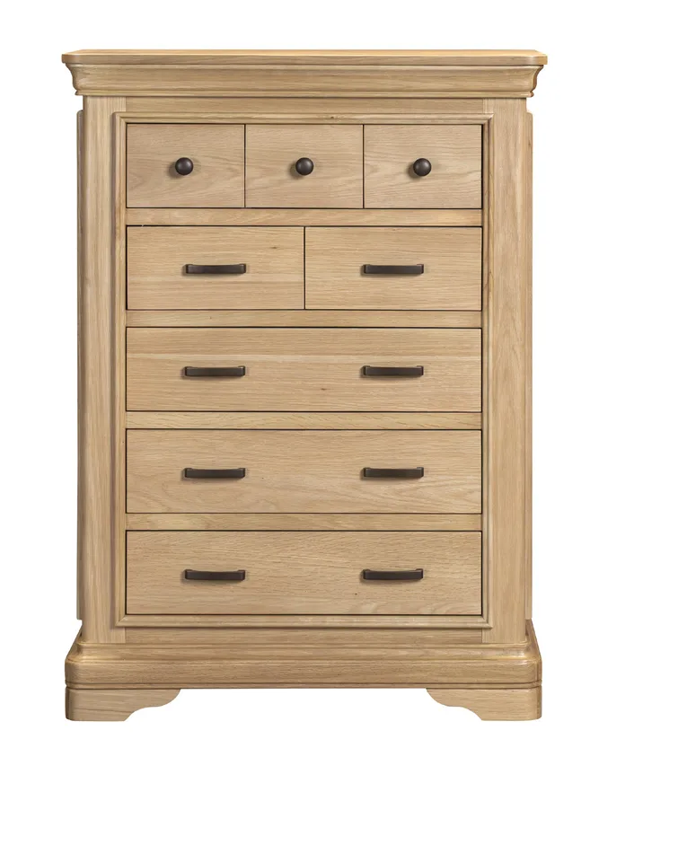 Honey B Oslo Chest of Drawers - Light Oak / 8 Drawers