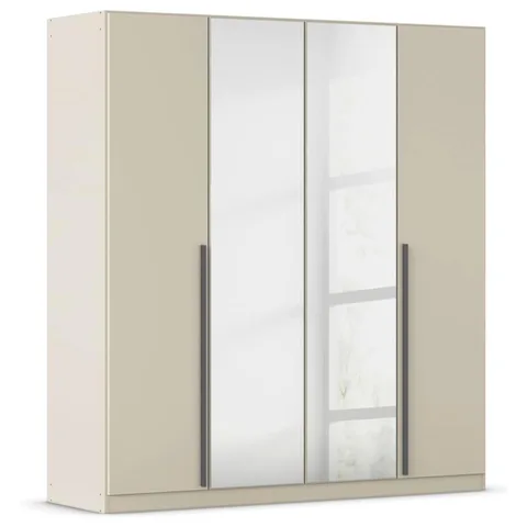 Alba 180cm Wardrobe - Champagne / 4 Hinged Doors / 2 Mirrors