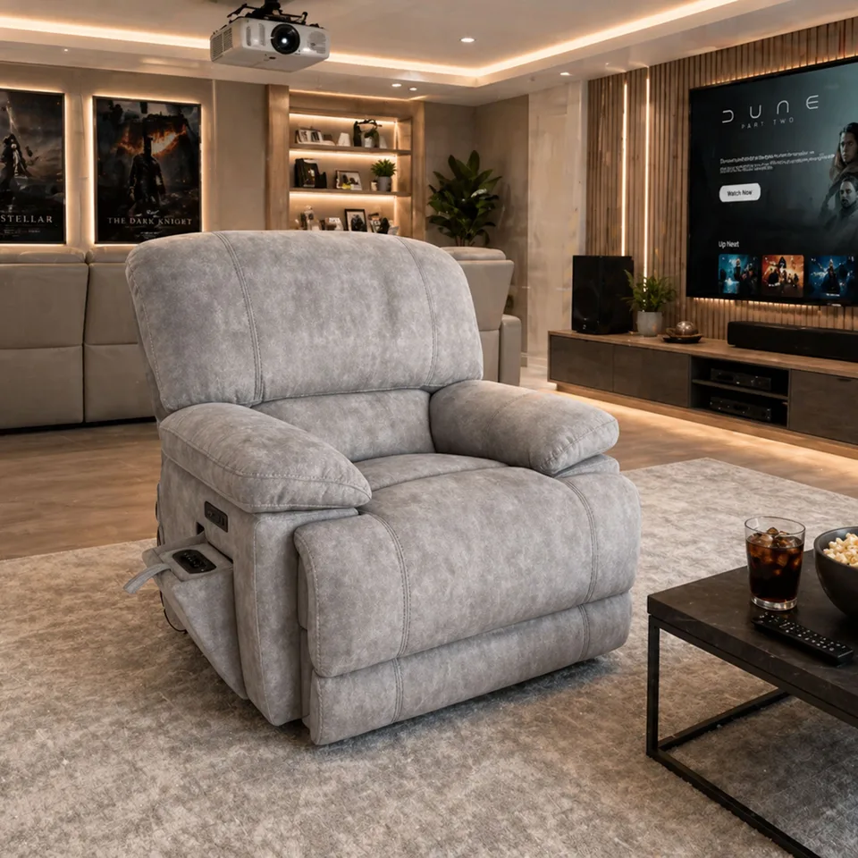 Balmoral Home Belford Reclining Seating - 1 Seater / Grey Fabric