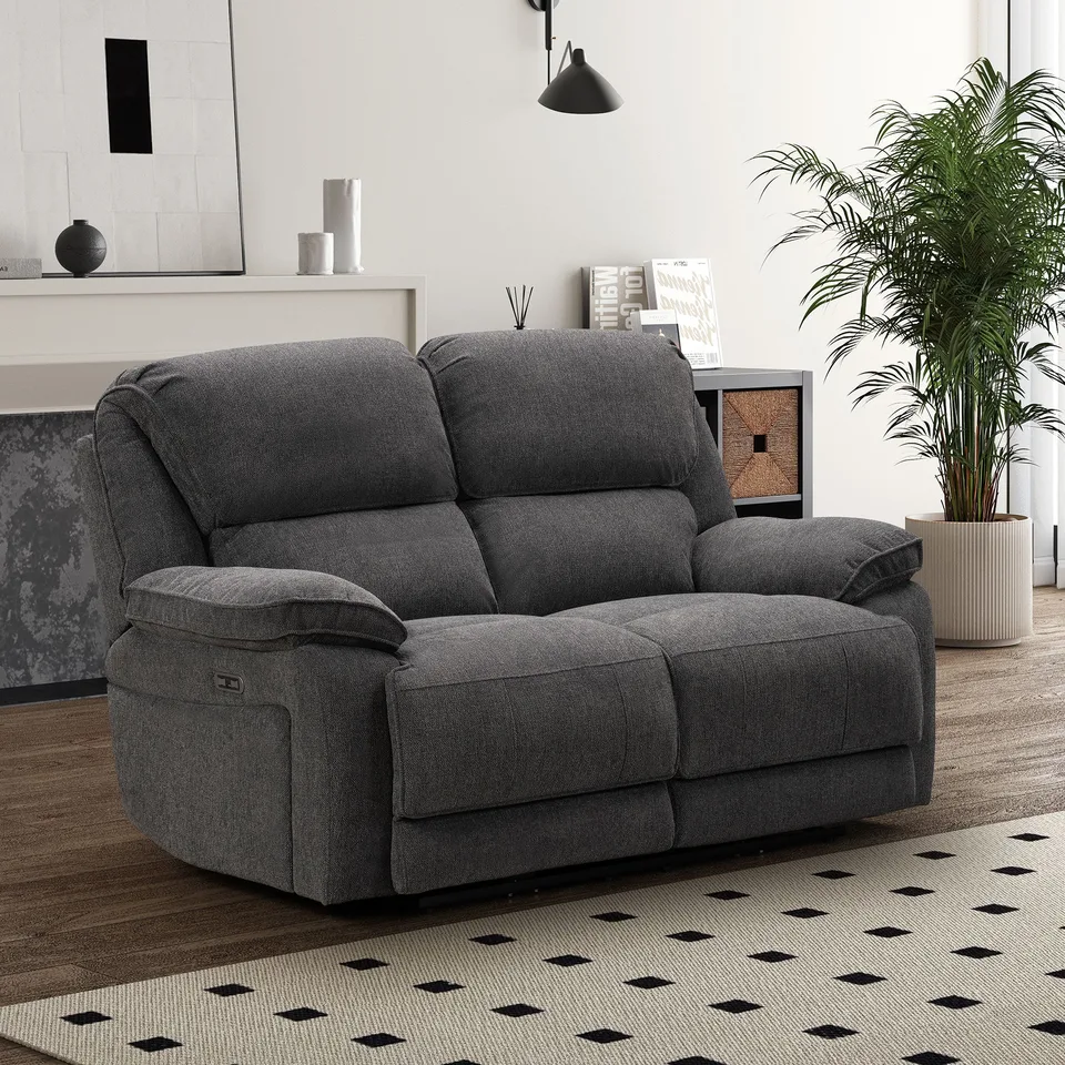 Balmoral Home Seymour Reclining Seating - 2 Seater / Charcoal Fabric