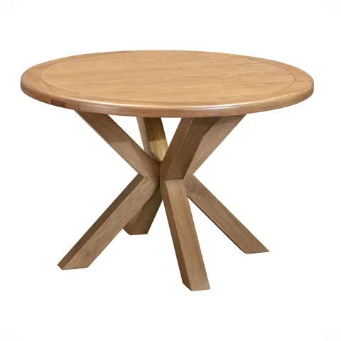 Balmoral Home Chatsworth Round Dining Table - Rustic Oak