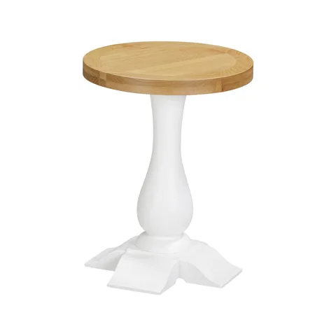 Balmoral Home Mayfair Round Wine Table - Oak / White