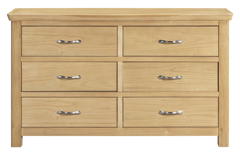 Honey B Manhattan Chest of Drawers - Light Oak / 6 Drawers