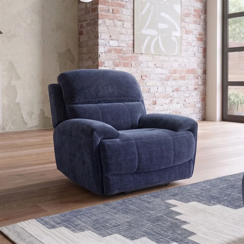Balmoral Home Aspen Reclining Seating - 1 Seater / Navy Fabric