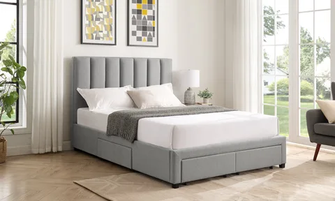 Balmoral Home Hove Drawer Bed - Double (4ft6) / Grey Fabric