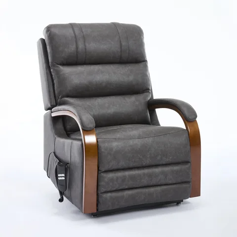 Balmoral Home Eastbourne Lift and Tilt Recliner - Charcoal Grey PU
