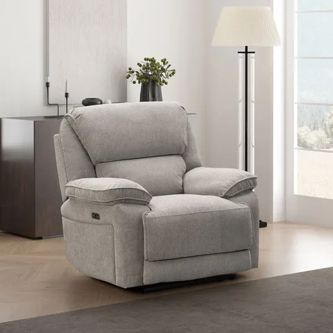 Balmoral Home Seymour Reclining Seating - 1 Seater / Silver Fabric