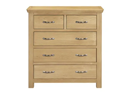 Honey B Manhattan Chest of Drawers - Light Oak / 5 Drawers