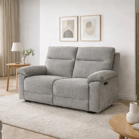 Balmoral Home Theo Reclining Seating - 2 Seater / Gold Coast Silt Fabric
