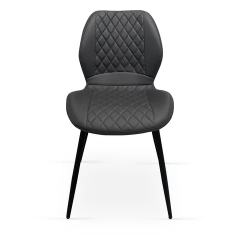 Balmoral Home Lily Dining Chairs — Set of 4 - Dark Grey PU