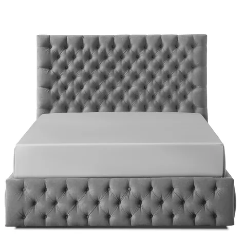 Honey B Rosa Bed - Double (4ft6) / Grey