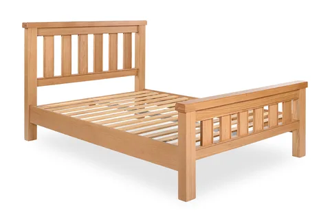 Honey B Newbury Bed - Double (4ft6) / Light Oak