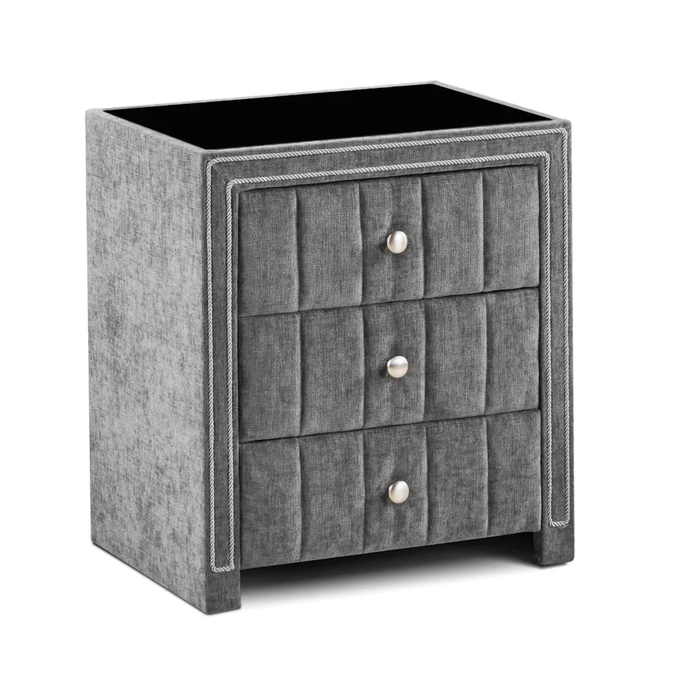 Honey B Amelia Bedside Locker - Grey