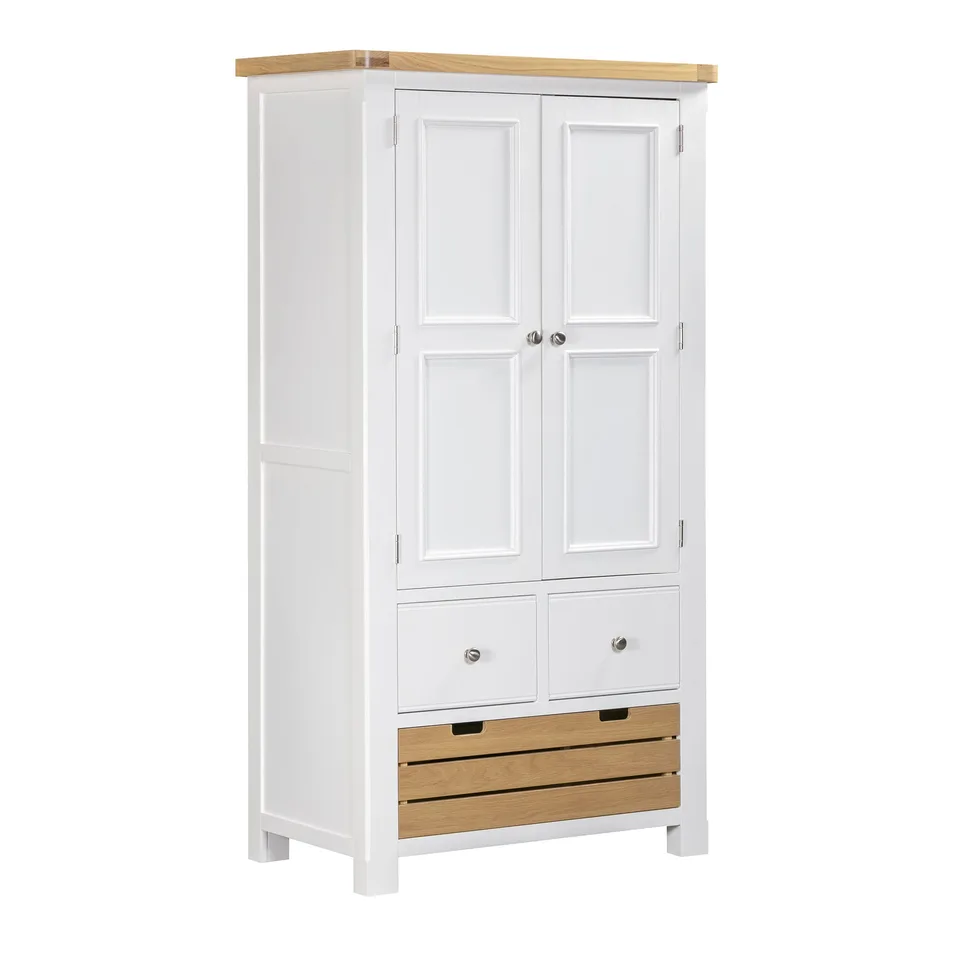 Balmoral Home Mayfair Double Larder Cupboard - Oak / White