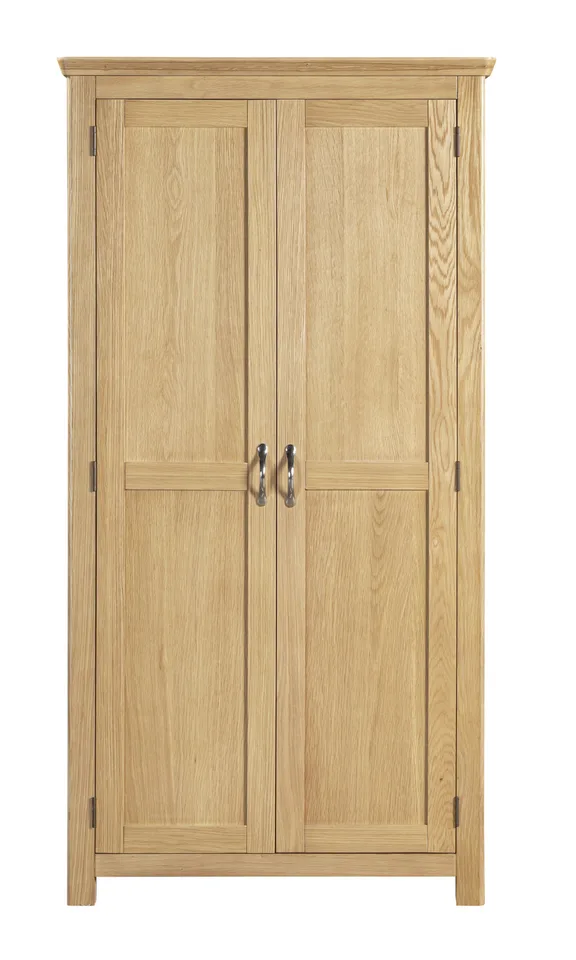 Honey B Manhattan Wardrobe - Light Oak / Full Hanging