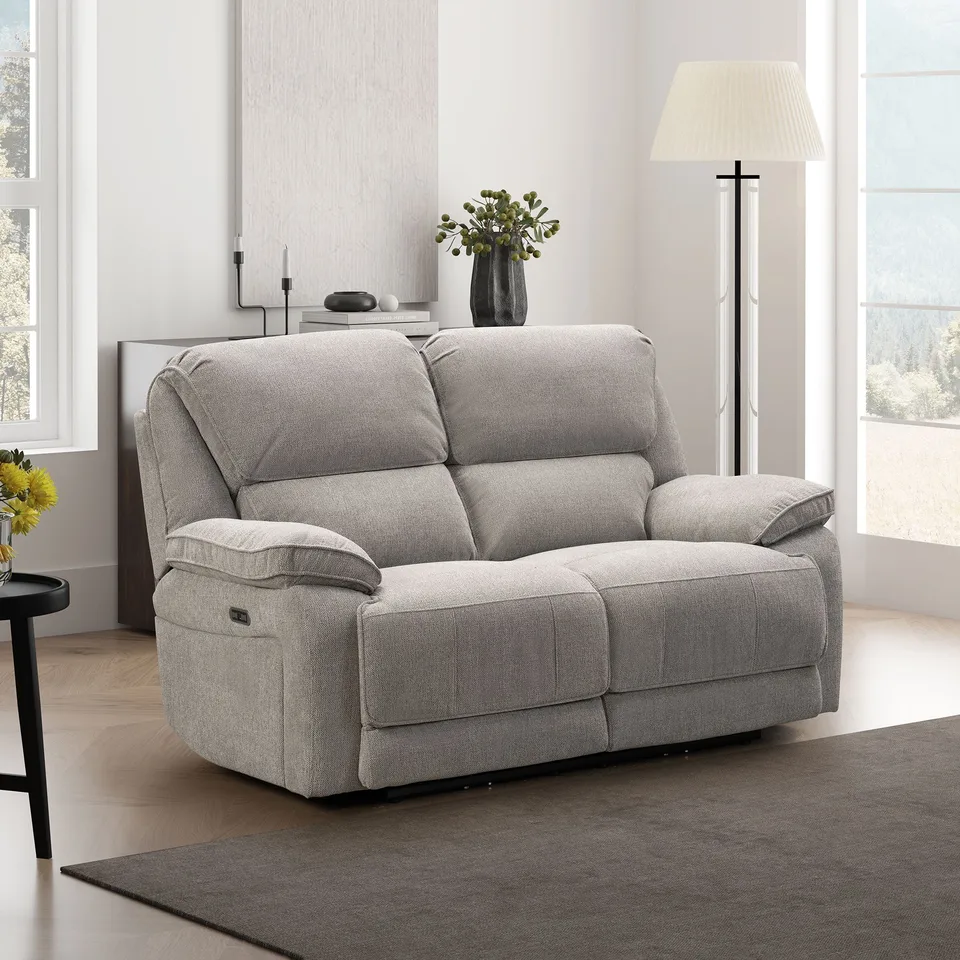 Balmoral Home Seymour Reclining Seating - 2 Seater / Silver Fabric