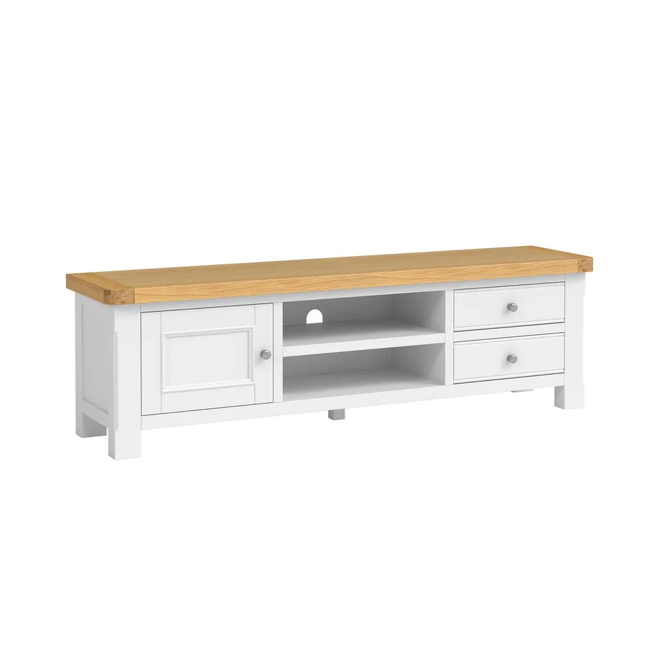 Balmoral Home Mayfair TV Unit - Oak / White