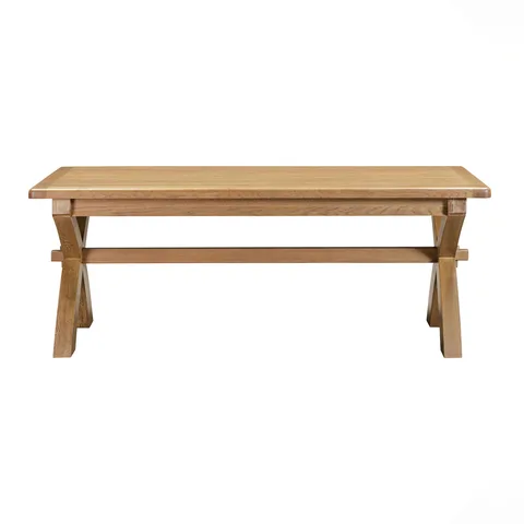 Balmoral Home Chatsworth Cross Leg Dining Table - Rustic Oak