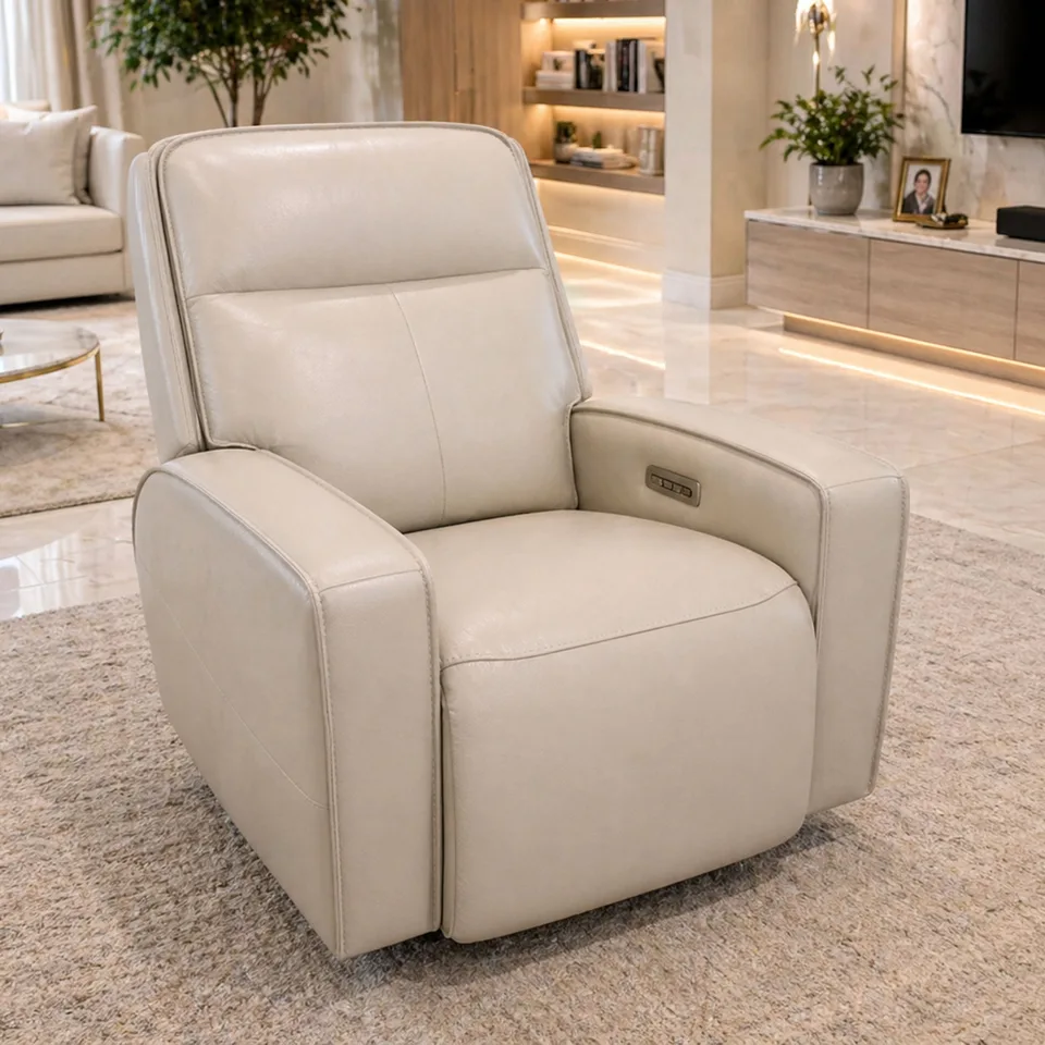Balmoral Home Sloane Reclining Seating - 1 Seater / Cream Leather